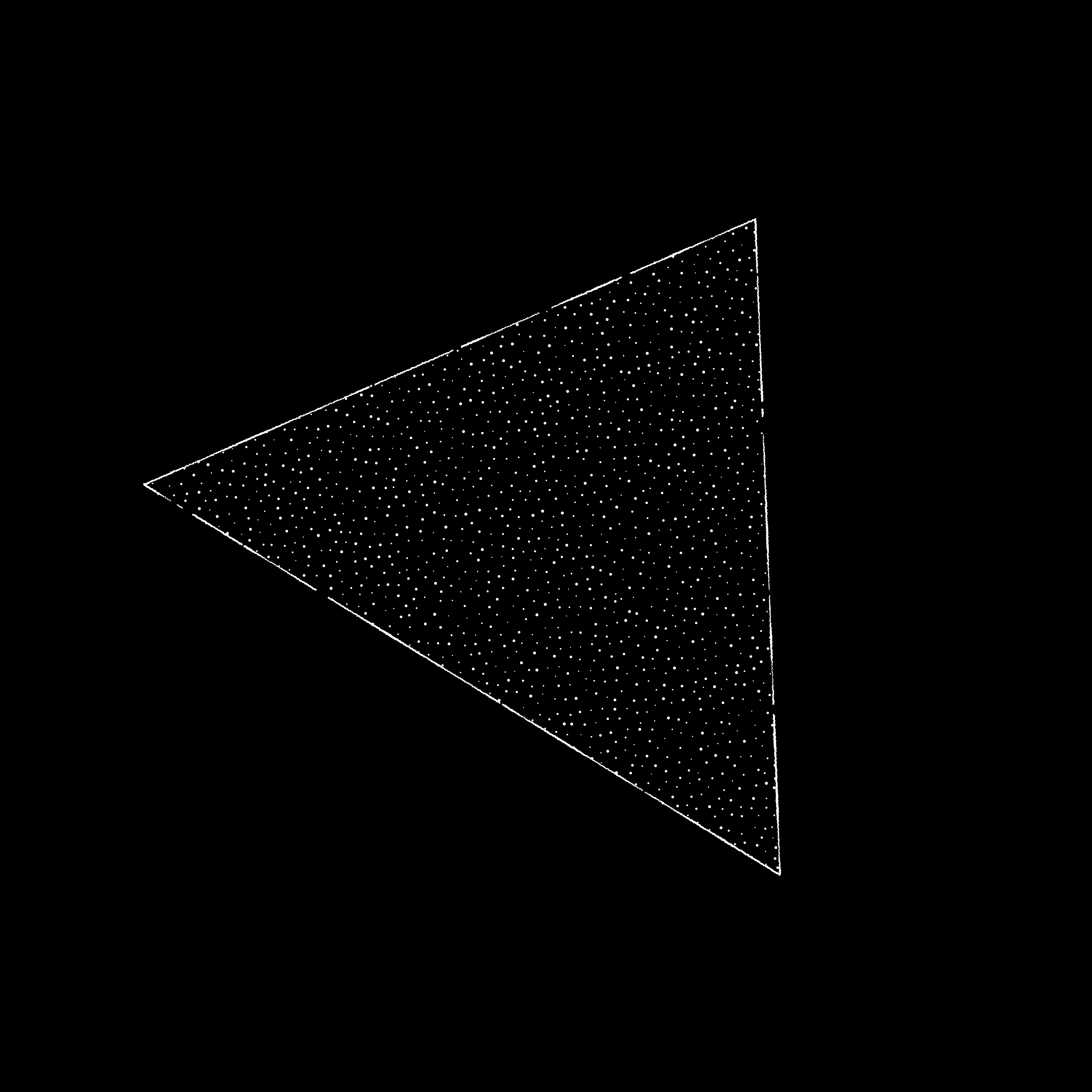 Poisson disk sampled points constrained to a triangle