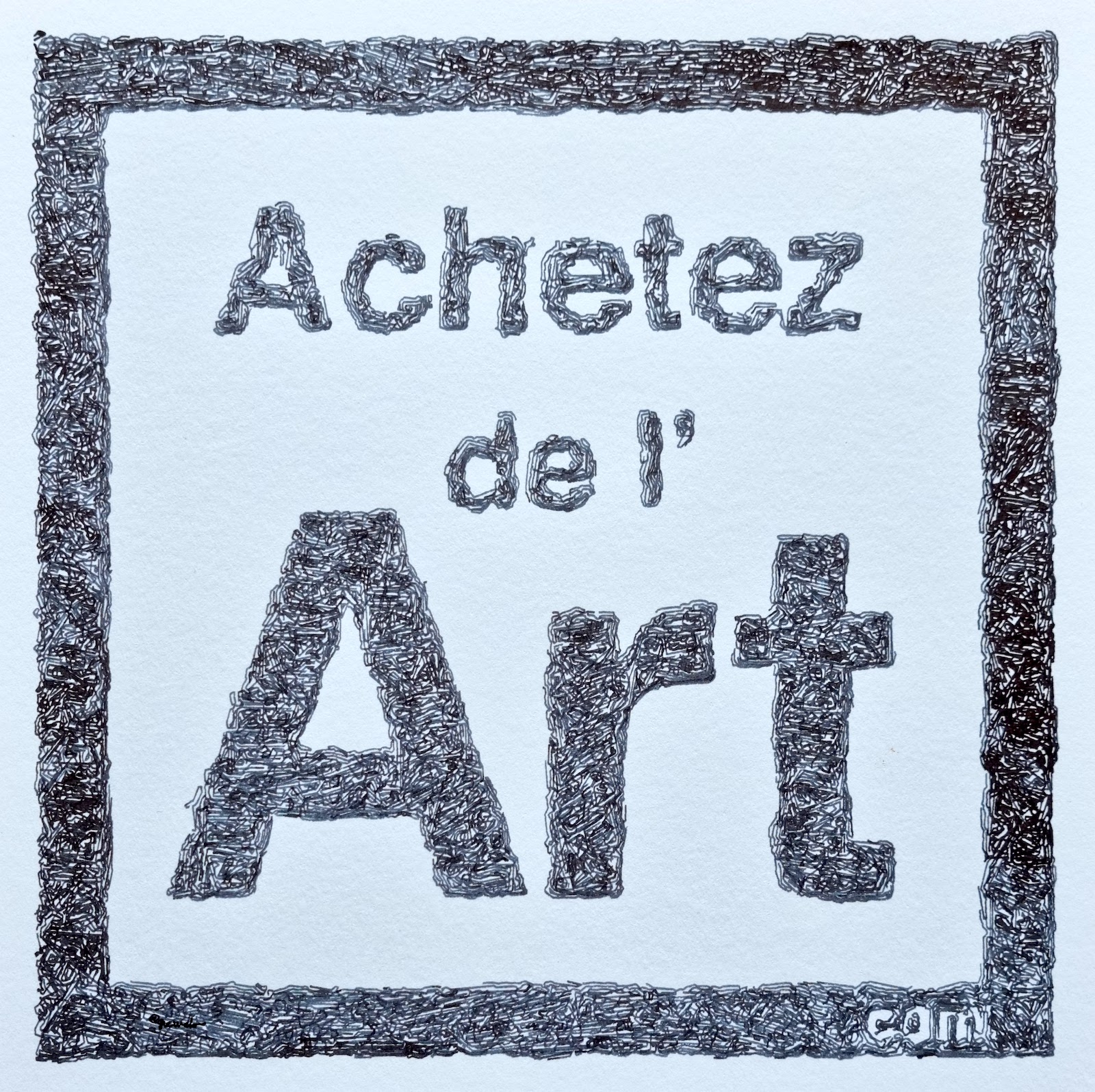 Achetez de l'art logo, made with a pen plotter, @greweb 2023