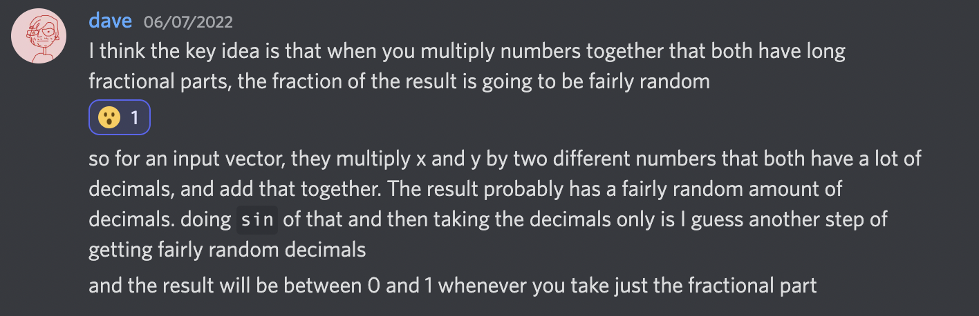 Dave's intuitive explanation of how the RNG function works