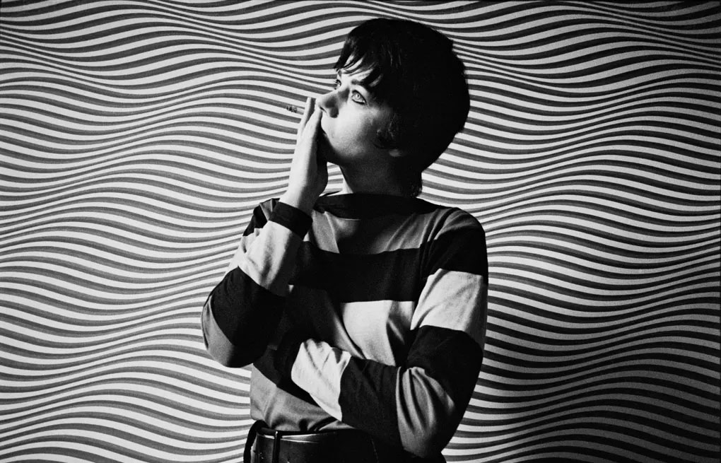 Photograph: David Newell-Smith/The Observer: https://www.theguardian.com/theobserver/2019/may/18/observer-archive-bridget-riley-25-may-1969