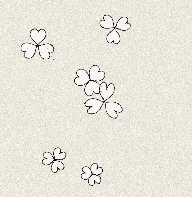 Clovers are multiple heart shapes rotated by 2PI/3 (or PI/2 for 4 leaves clovers)