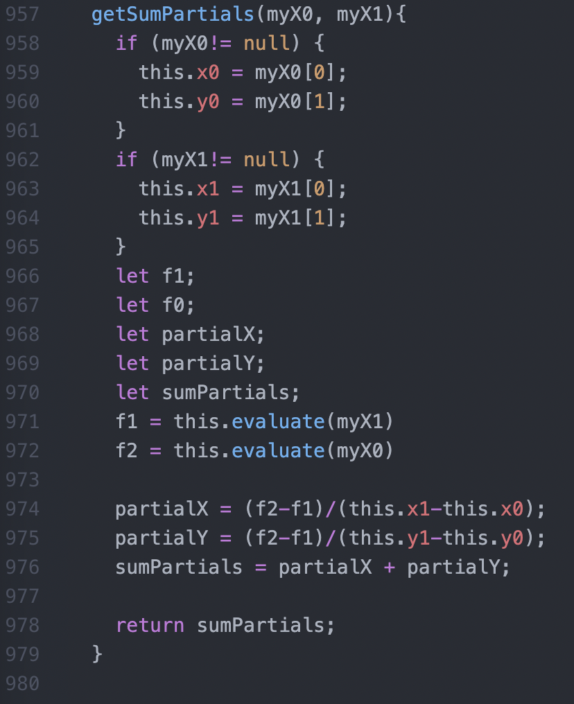 If I was going to start solving for gradients it meant that tools had to be made to evaluate the functions along the plane of the drawing.  In the end I went with a simpler solution.