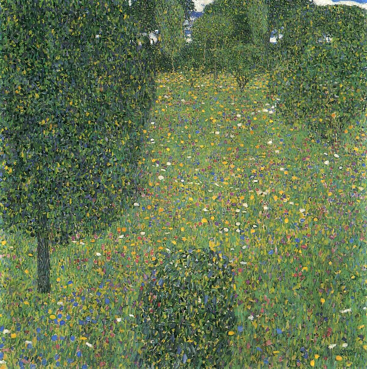 Gustav Klimt, Rose Bushes Under Trees, c. 1903, Musée d’Orsay, Paris, France.