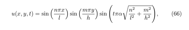 Chladni formula on a rectangular plate.