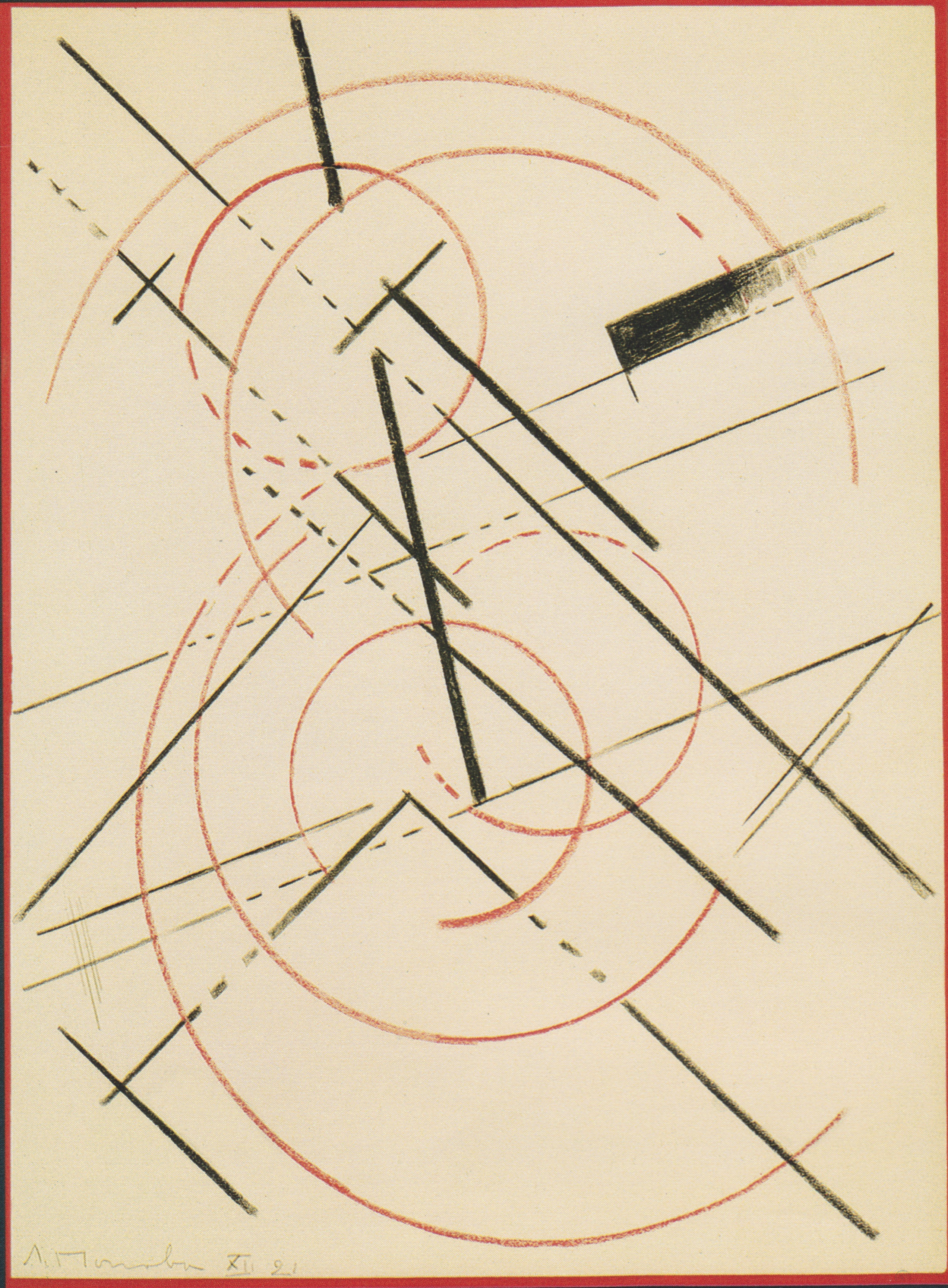 Linear Composition by Liubov Popova