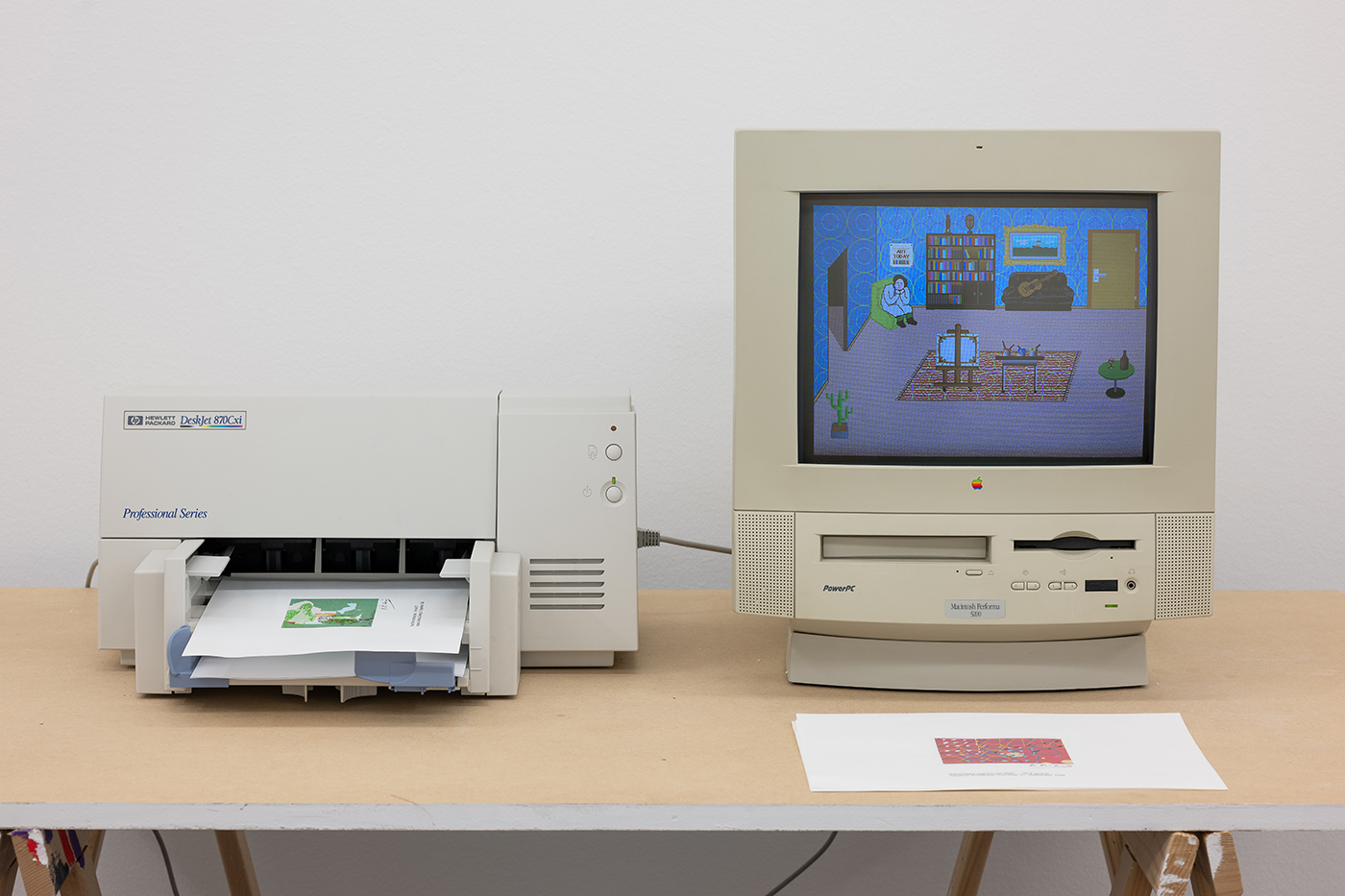 Raoul Pictor cherche son style …, 1993/1998 - Computer, 14'' Monitor, Printer - Aargauer Kunsthaus -  2023, Foto : ullmann.photography