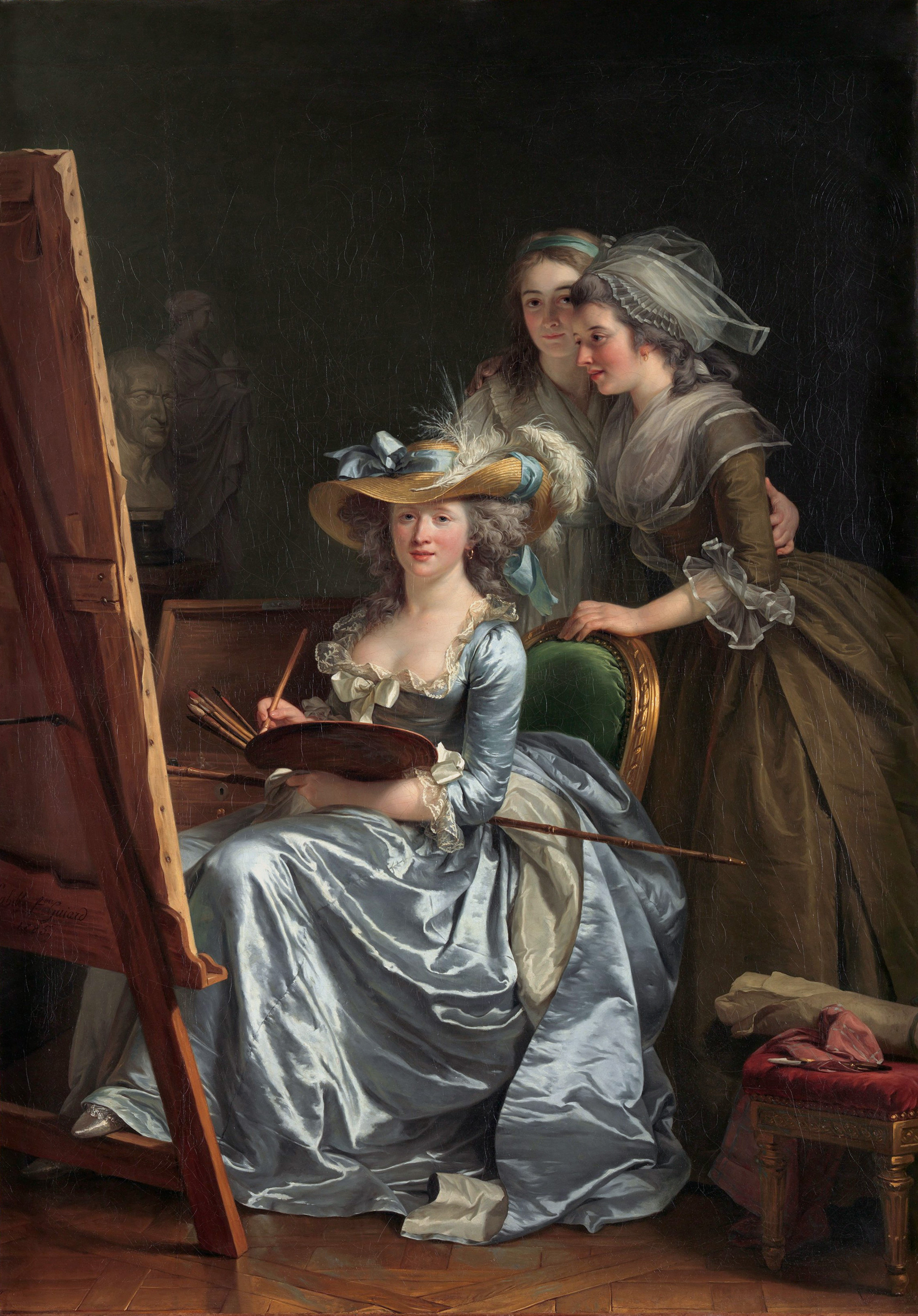 Self-Portrait with Two Pupils by Adélaïde Labille-Guiard