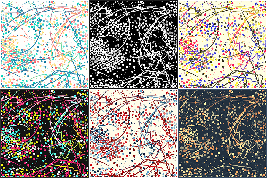 Different palettes, same seed and design