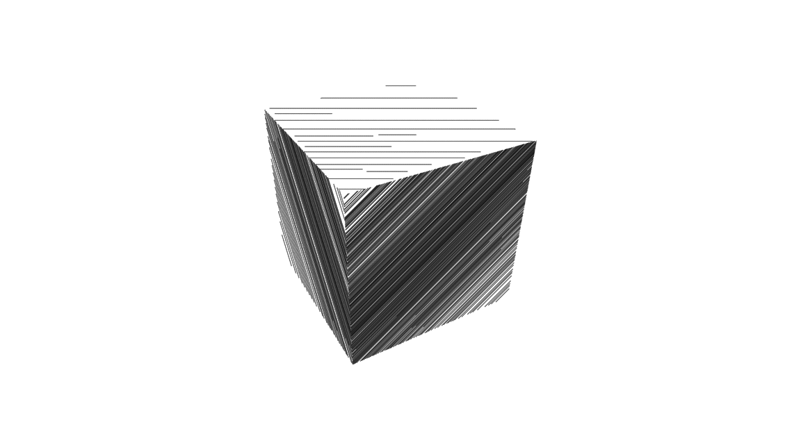 A box (cube) drawn using a SDF