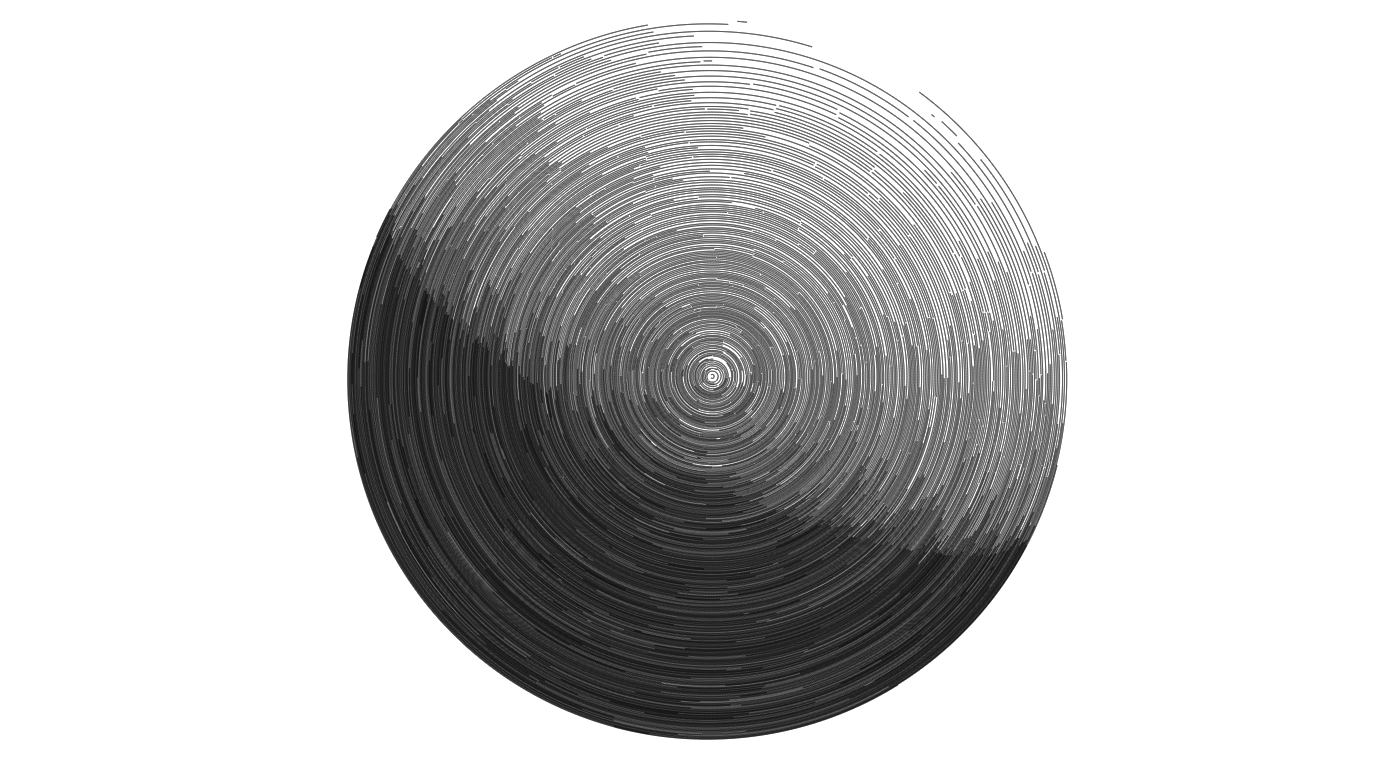 A round sphere drawn using a SDF