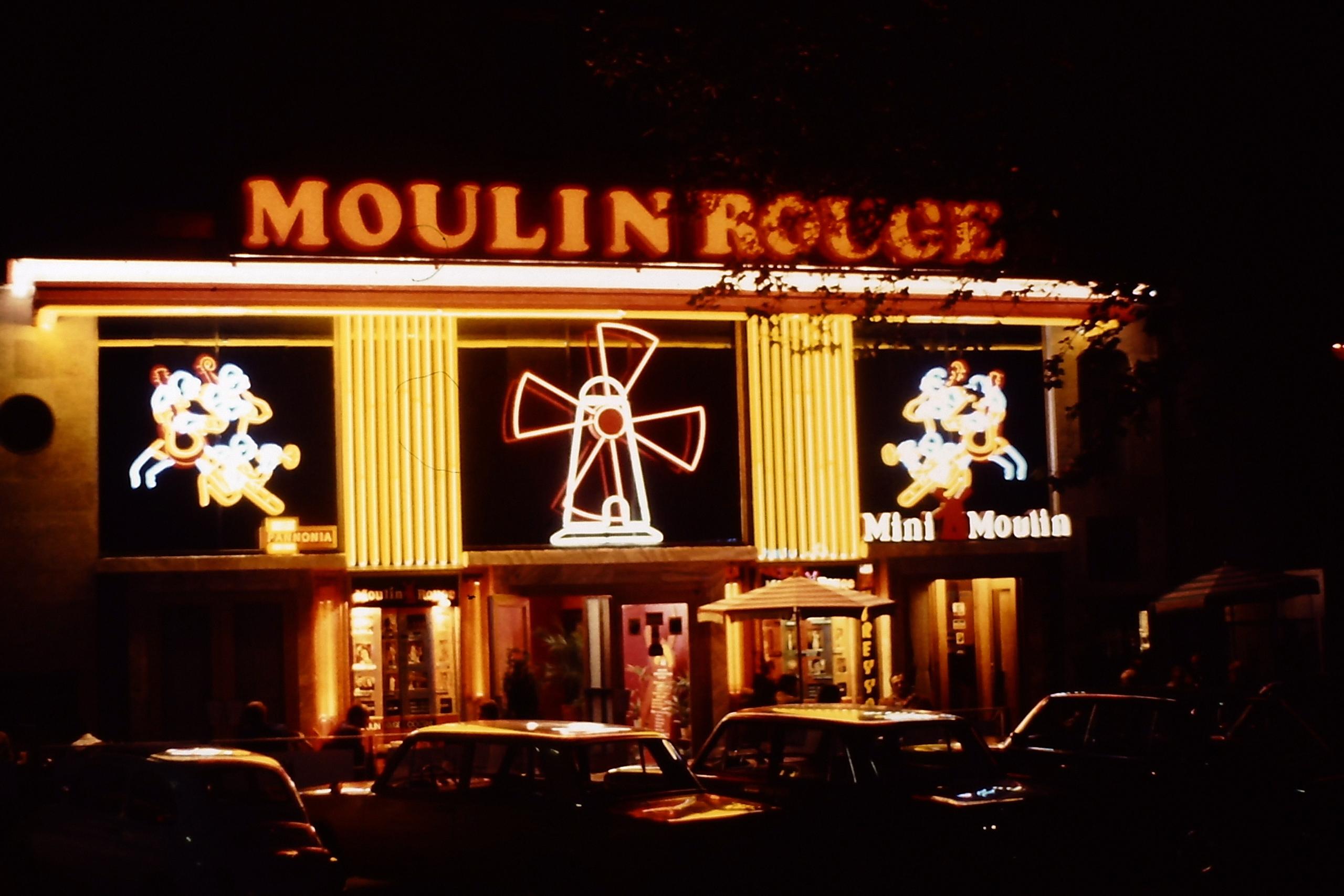 Credit: Fortepan, Ed Sijmons - Nagymező utca 17. Moulin Rouge lokál, 1975