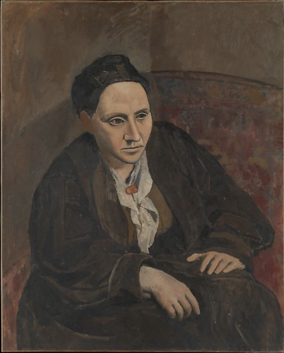 "Gertrude Stein" by Pablo Picasso 1906