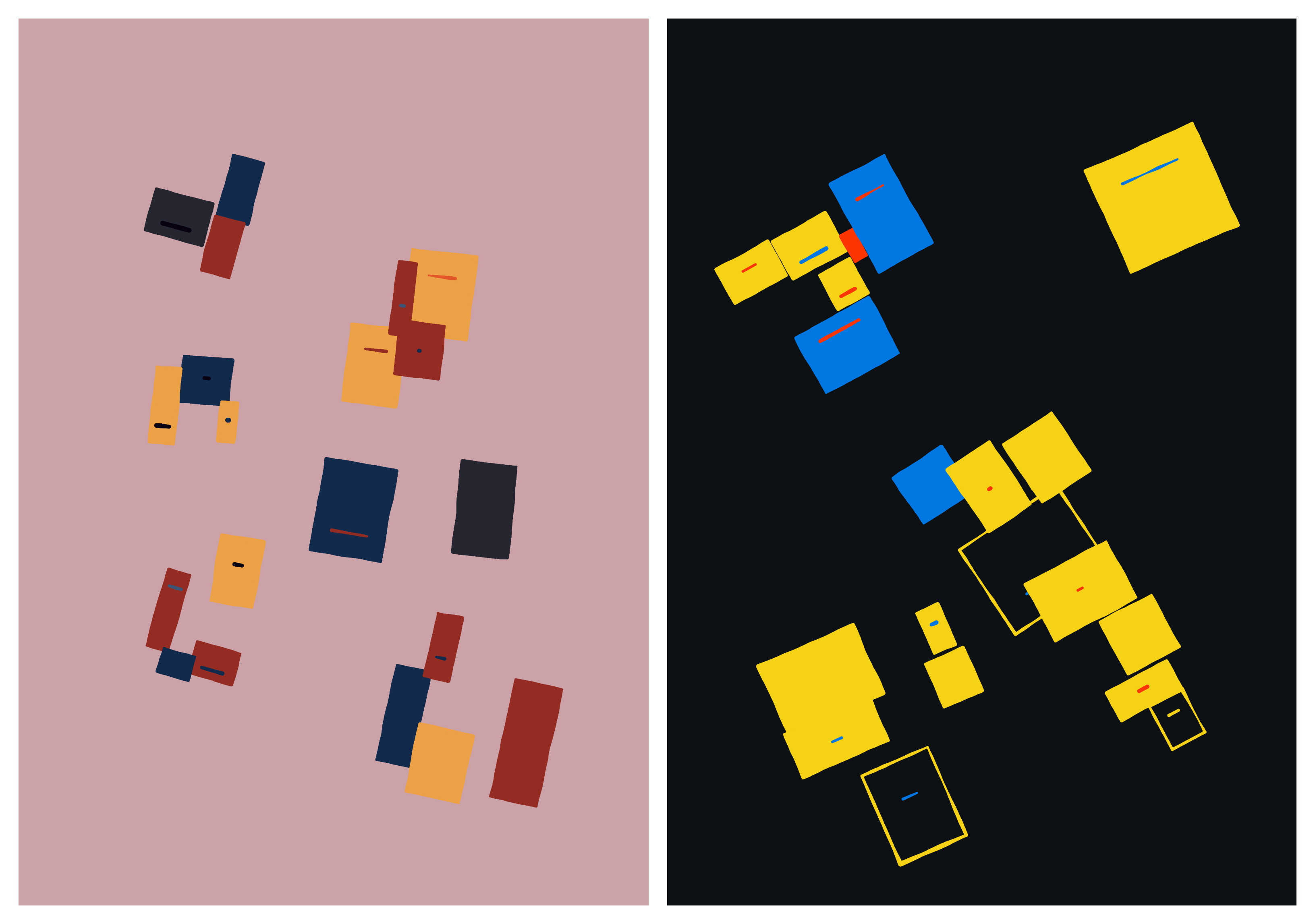 Intersecting Clusters without a margin