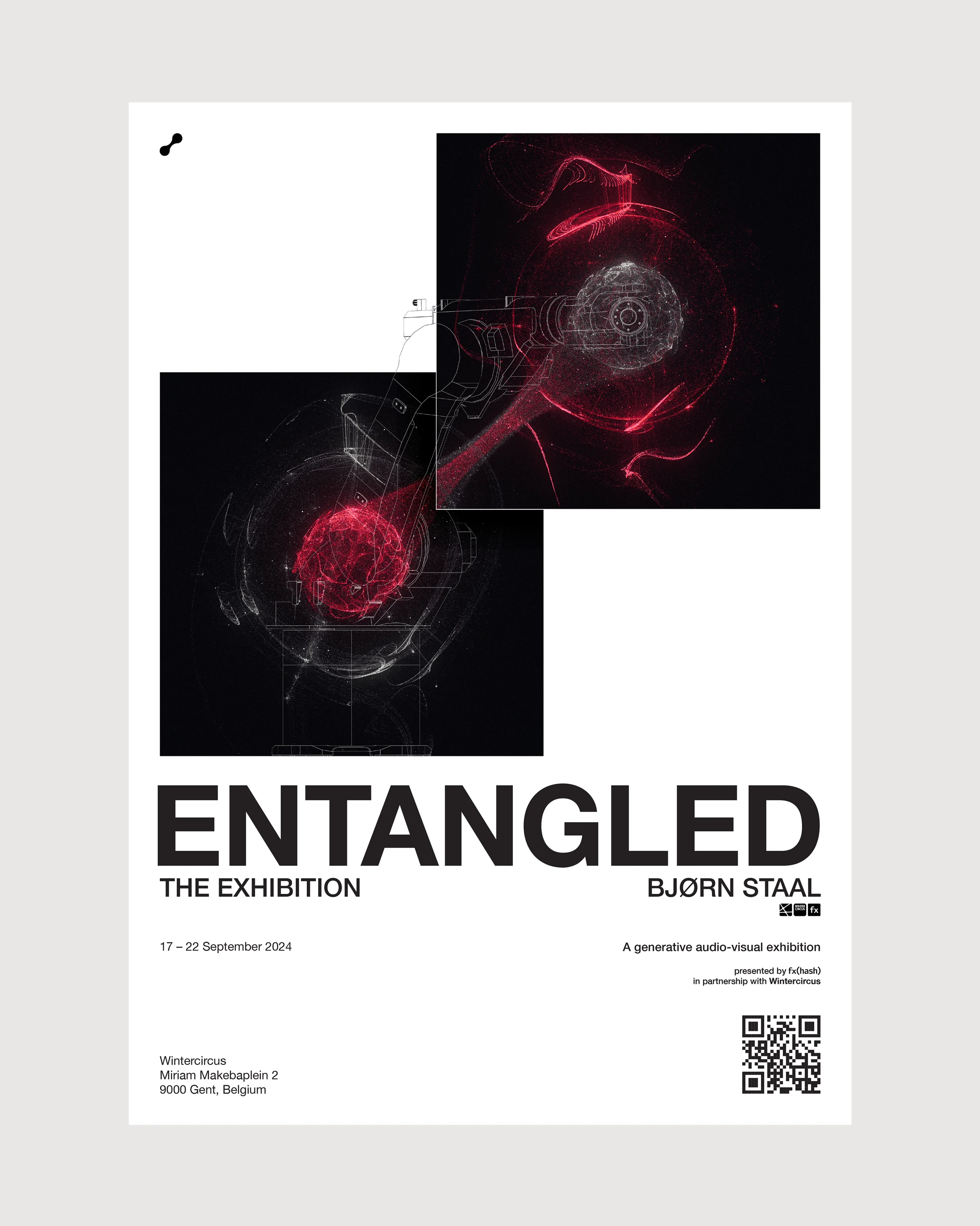 The Entangled Exhibition is taking place at the Wintercircus in Ghent from the 17th to 22nd September