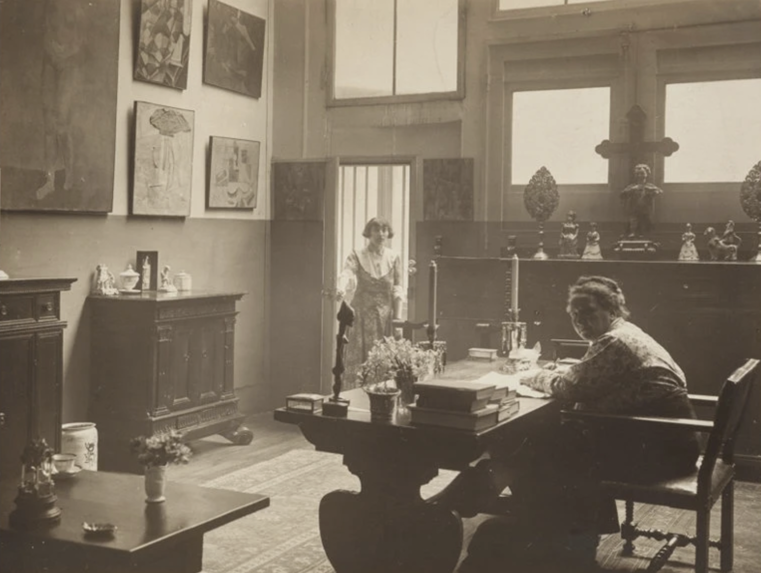 Gertrude Stein and Alice B. in their Salon apartment