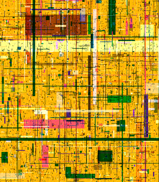 Initial exploration with the random layering of rectangles